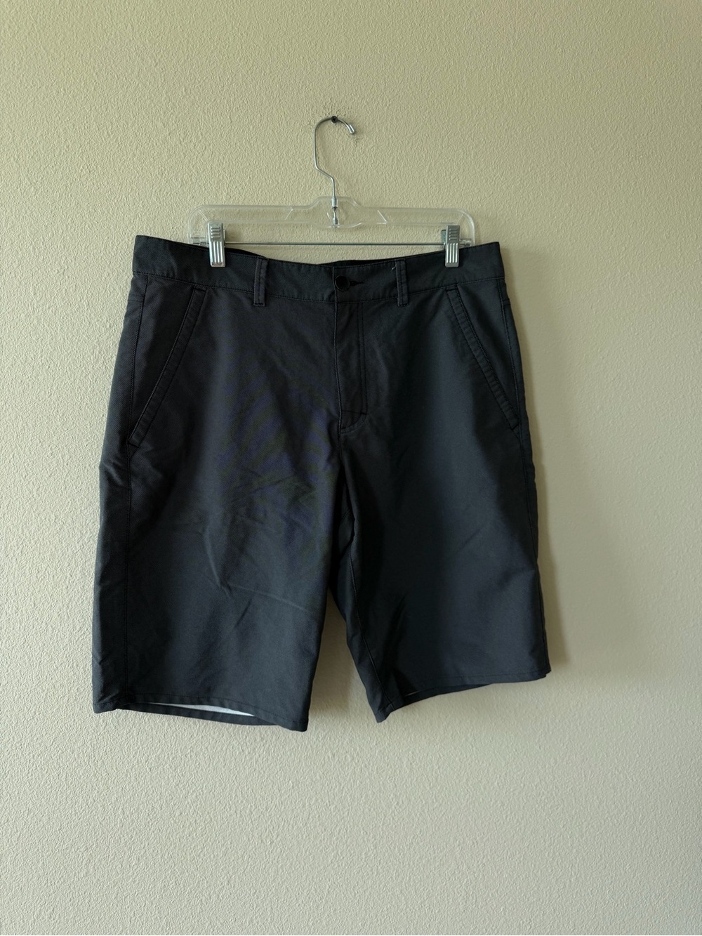 Tony Hawk Black Flat-Front Men's Shorts